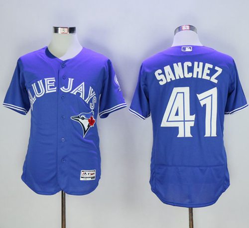 Blue Jays #41 Aaron Sanchez Blue Flexbase Authentic Collection Stitched MLB Jersey